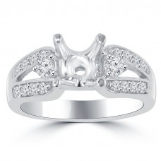 0.60 Ct Round Cut Diamond Semi Mounting Engagement Ring 0.60 Ct Round Cut Diamond Semi Mounting Engagement Ring